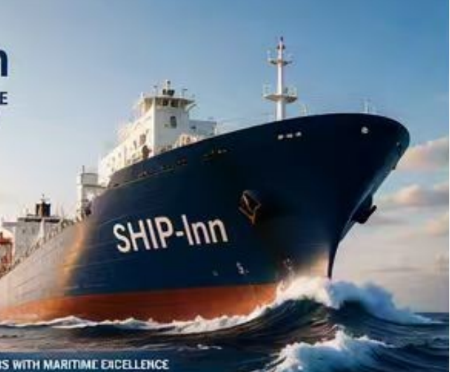 Commercial vessel at sea